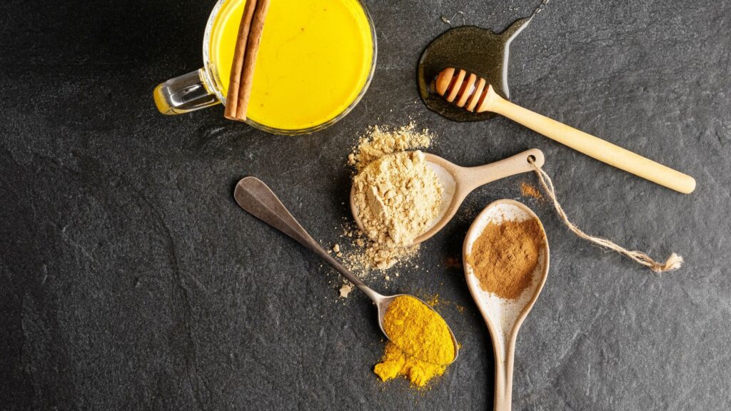 Zutaten goldene Milch