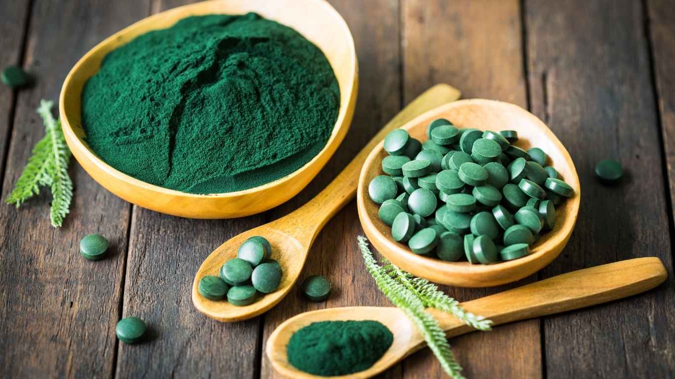 chlorella pulver presslinge