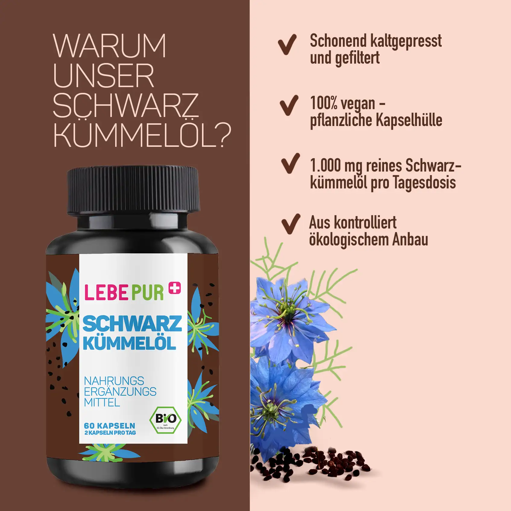 Vorteile Lebepur Schwarzkümmelöl Kapseln