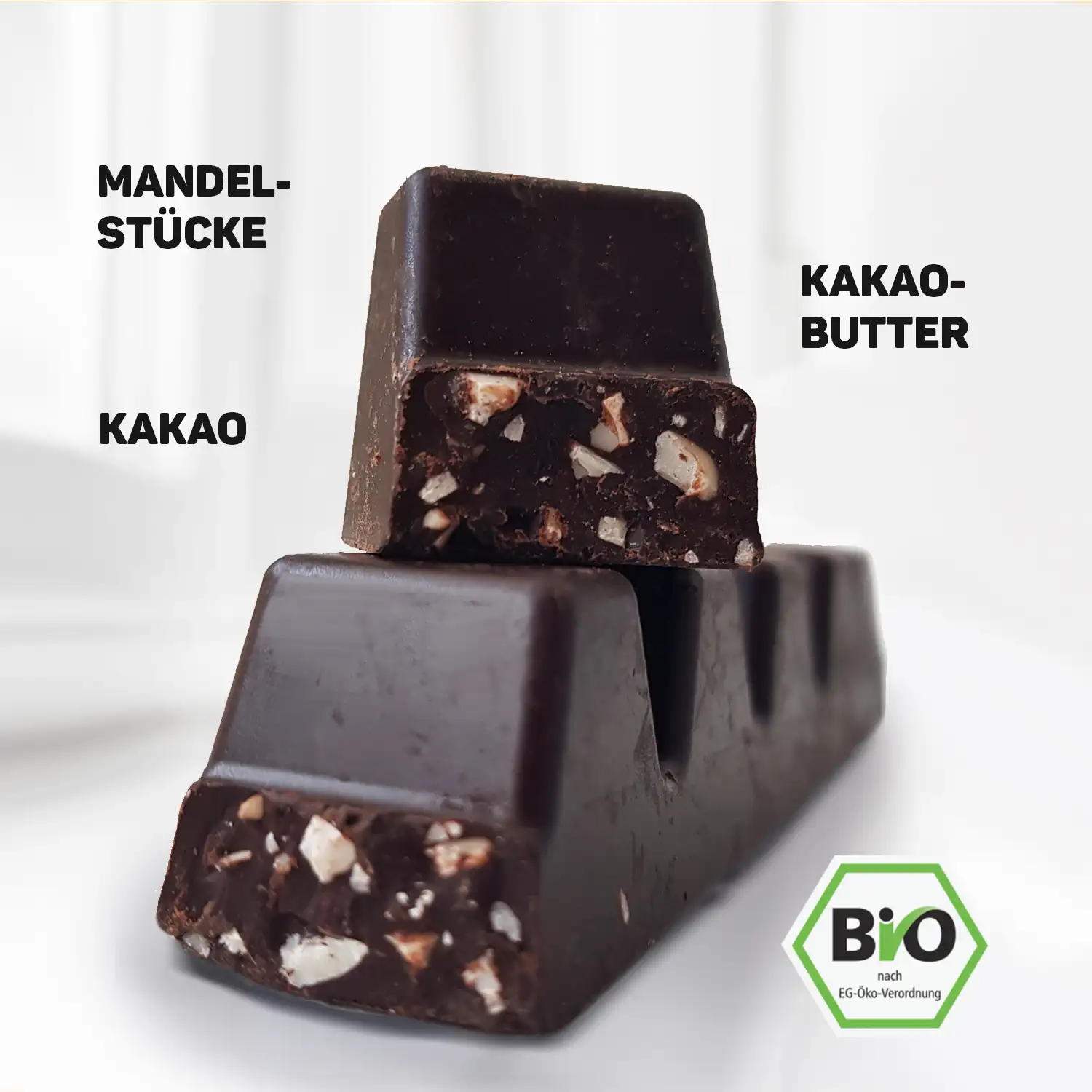 Cacao & Almond Riegel Zutaten