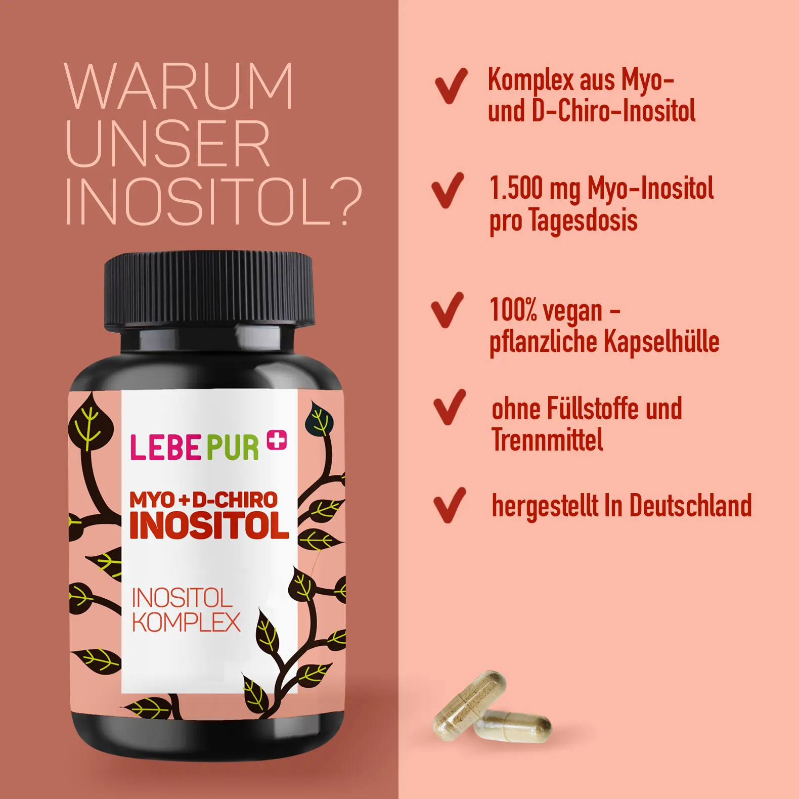 Inositol Kapseln (180 Stück)