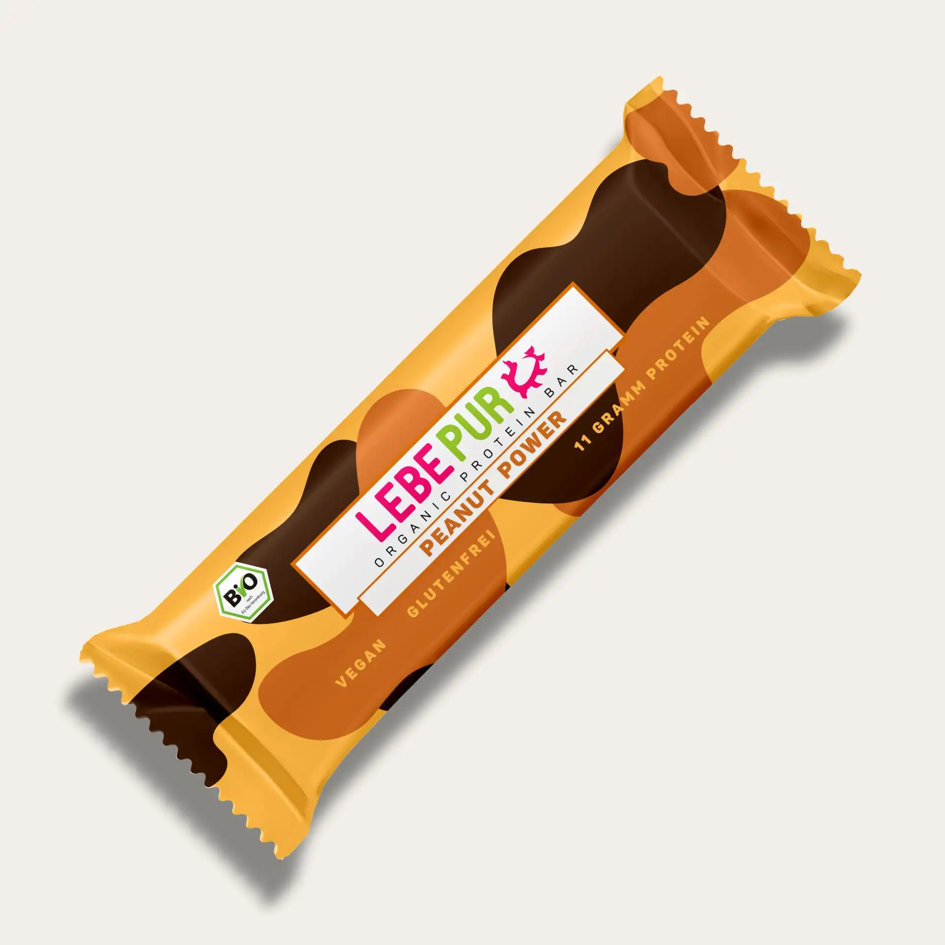 Lebepur Peanut Power Proteinriegel Vorderansicht