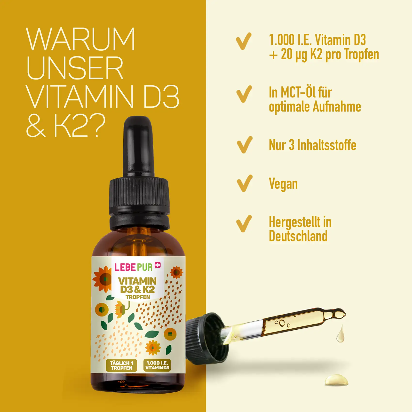 Lebepur Vitamin D3 Vorteile