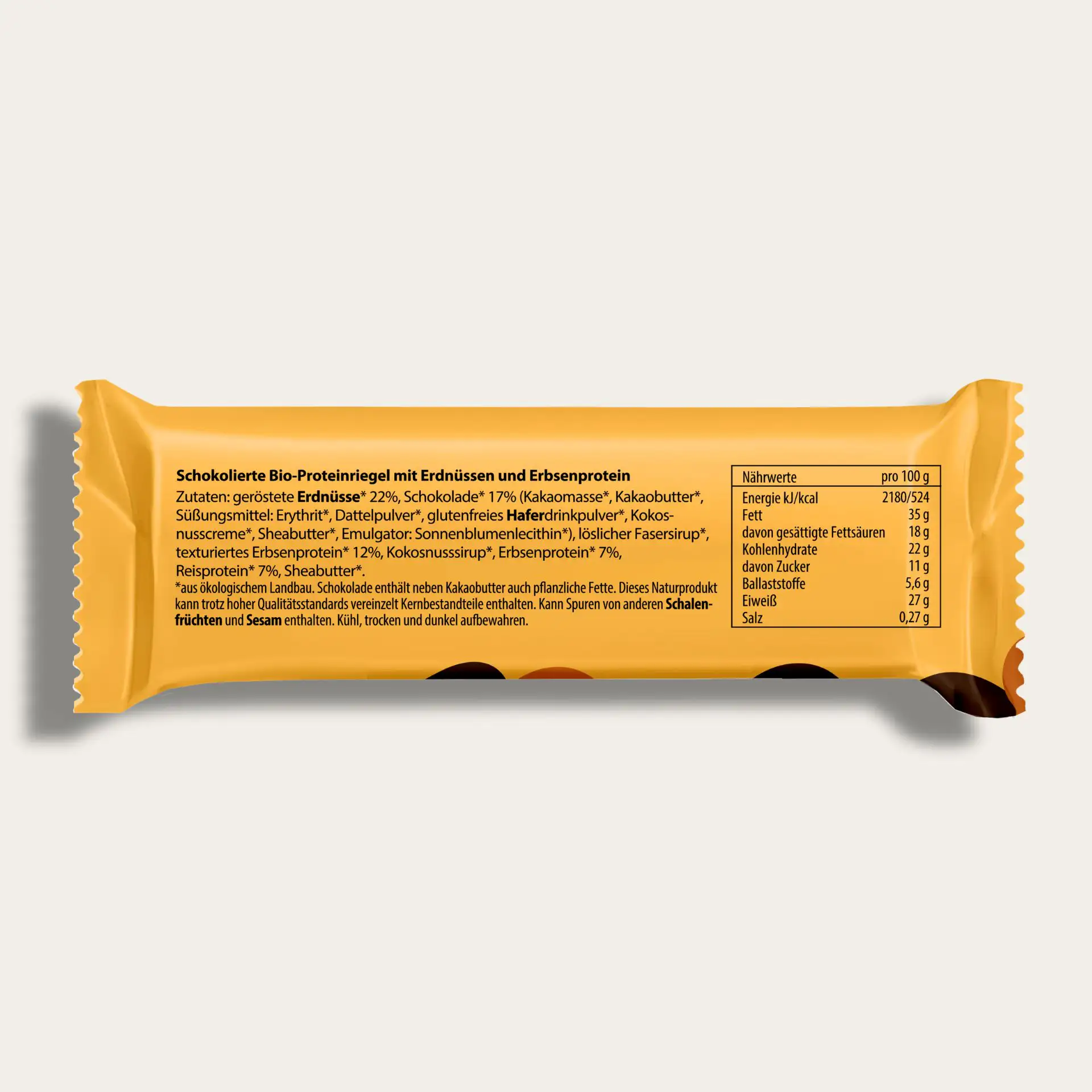 Lebepur Peanut Power Riegel Zutaten Nährwerte