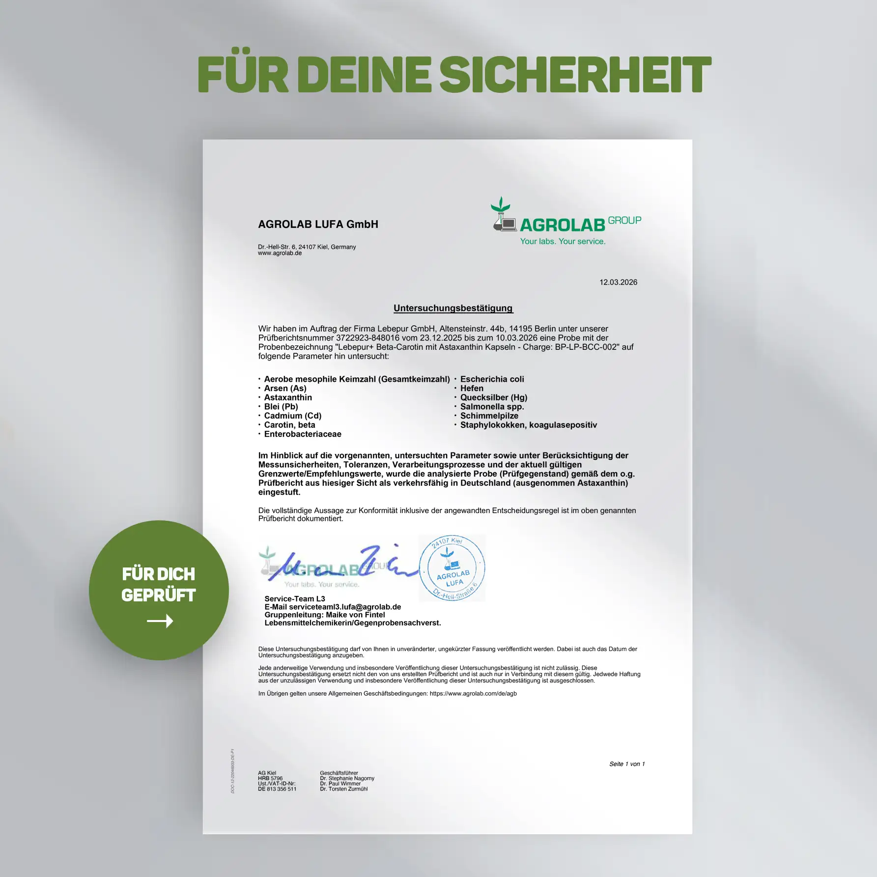 Carotin Kapseln ohne Zusätze laborgeprpft