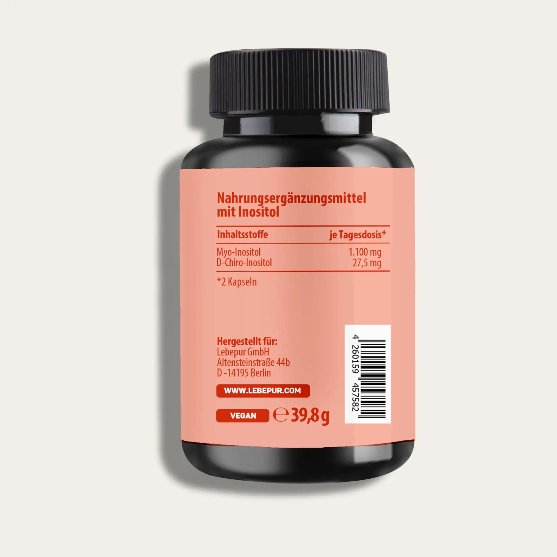 Lebepur Inositol Kapseln dose Inhaltsstoffe