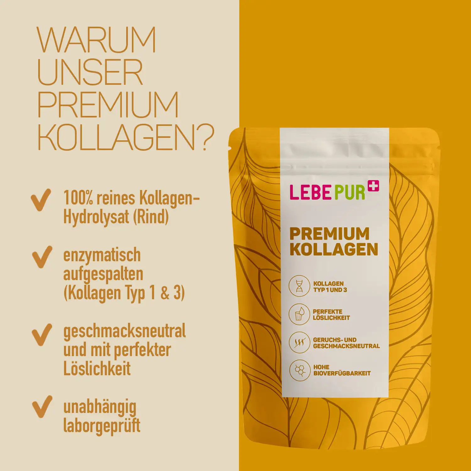 Vorteile Lebepur Kollagen Hydrolysat