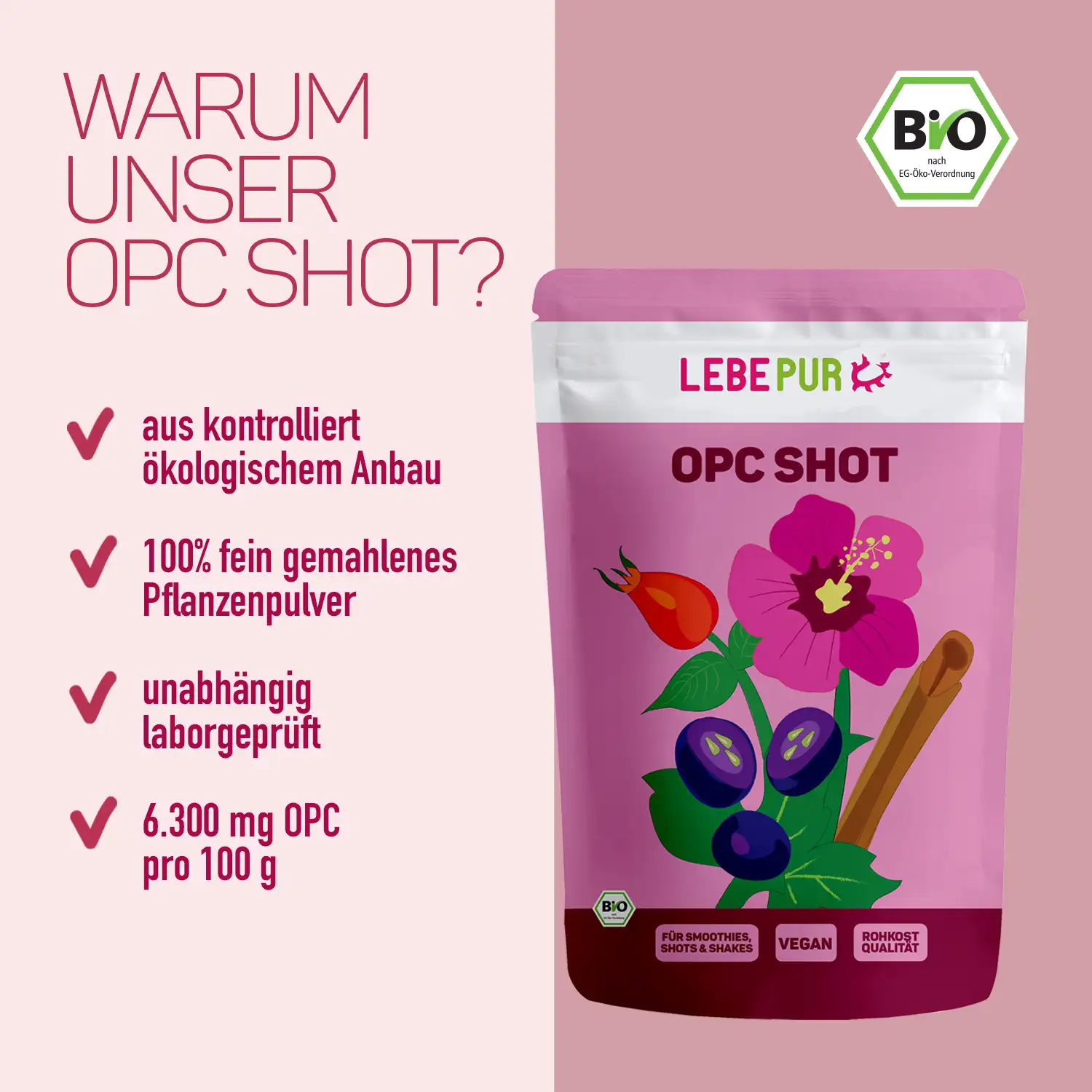 Lebepur OPC Shot Vorteile