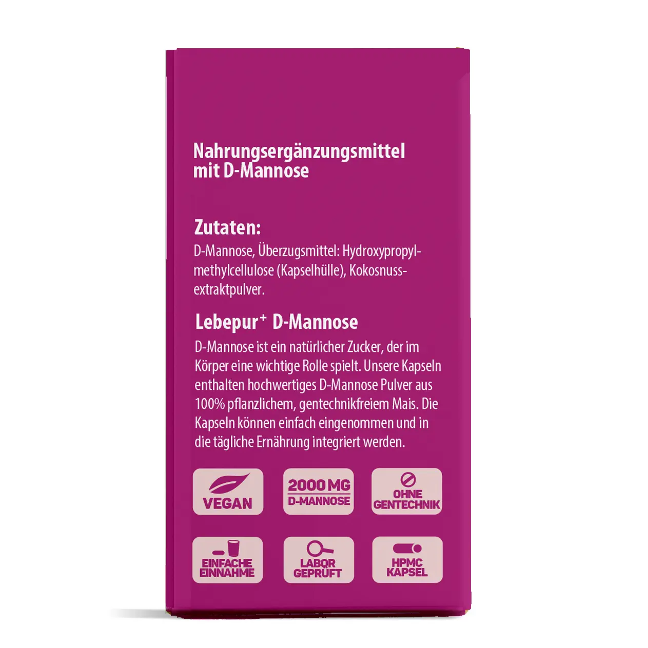 D-Mannose Kapseln (60 Stück)