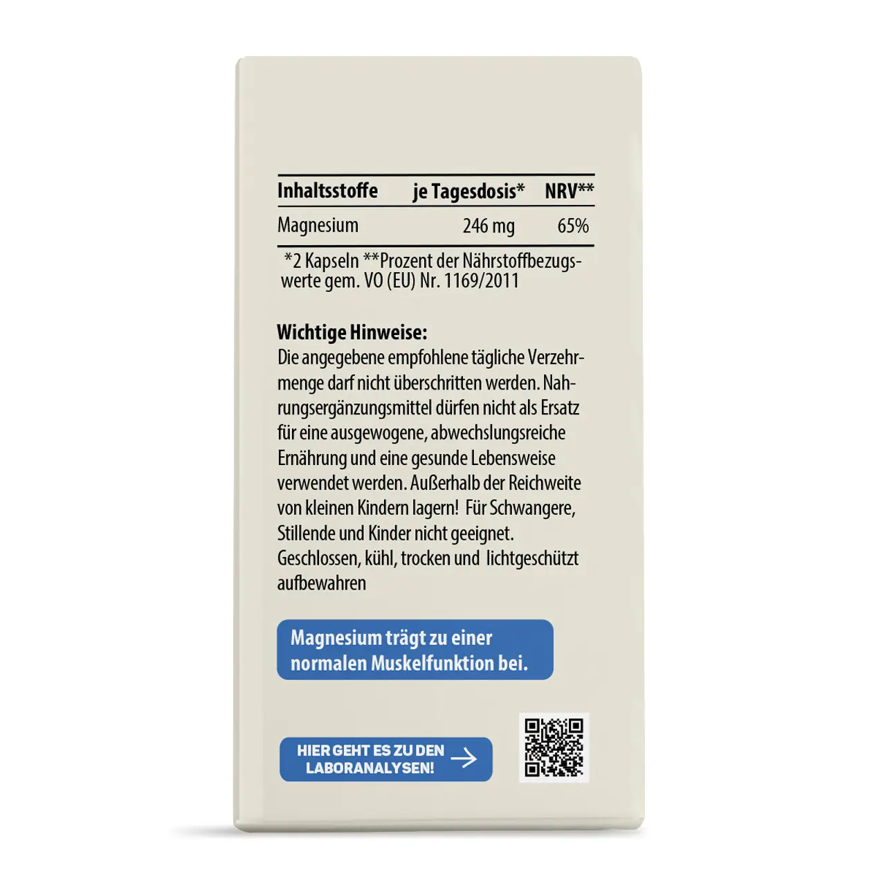 Lebepur Magnesium Komplex Inhaltsstoffe