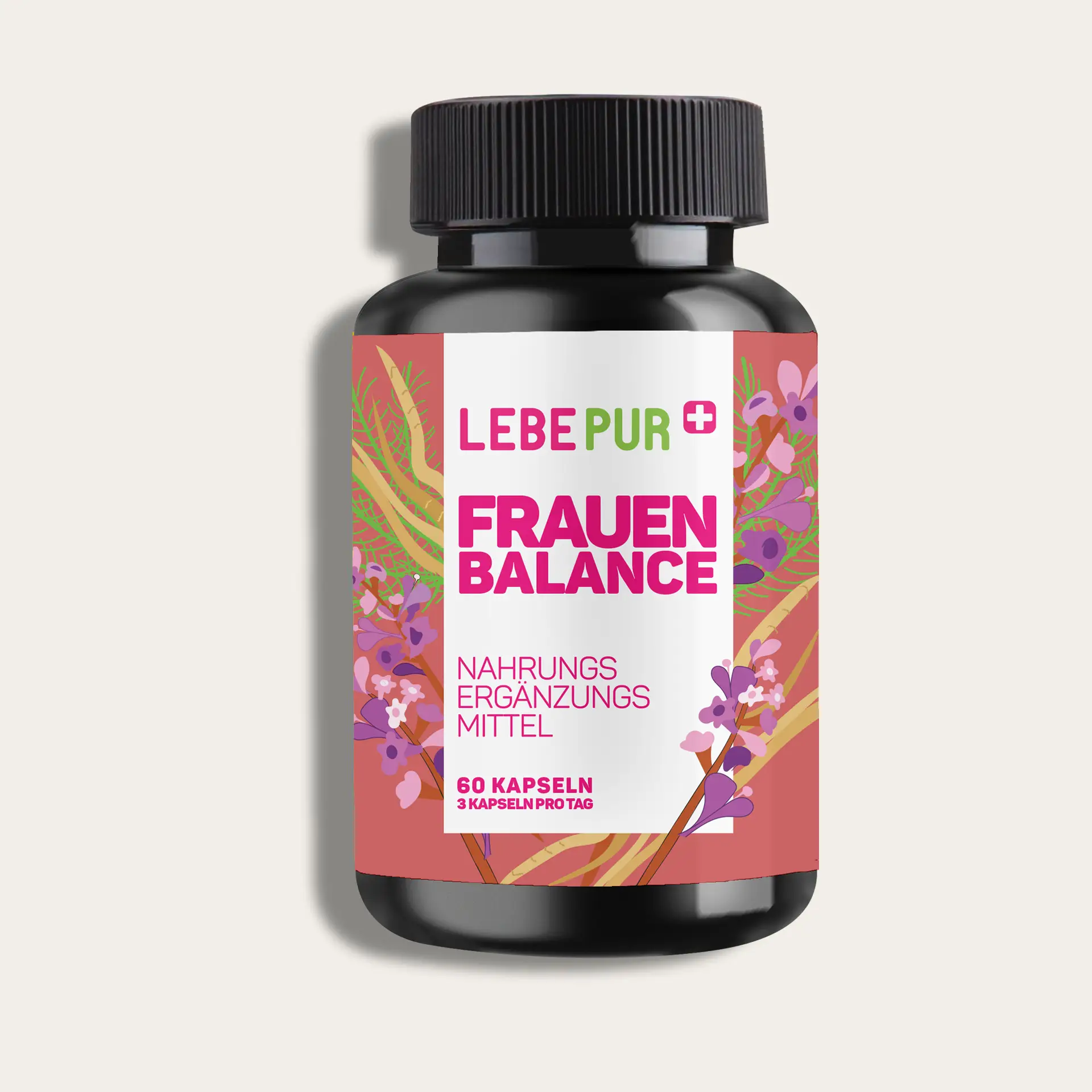 Lebepur Frauen Balance Kapseln – 60er-Dose, Vorderansicht